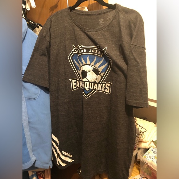 Adidas SJ Earthquakes Tee- 735 *tee deal $25 or $20 w/offer - Picture 1 of 4